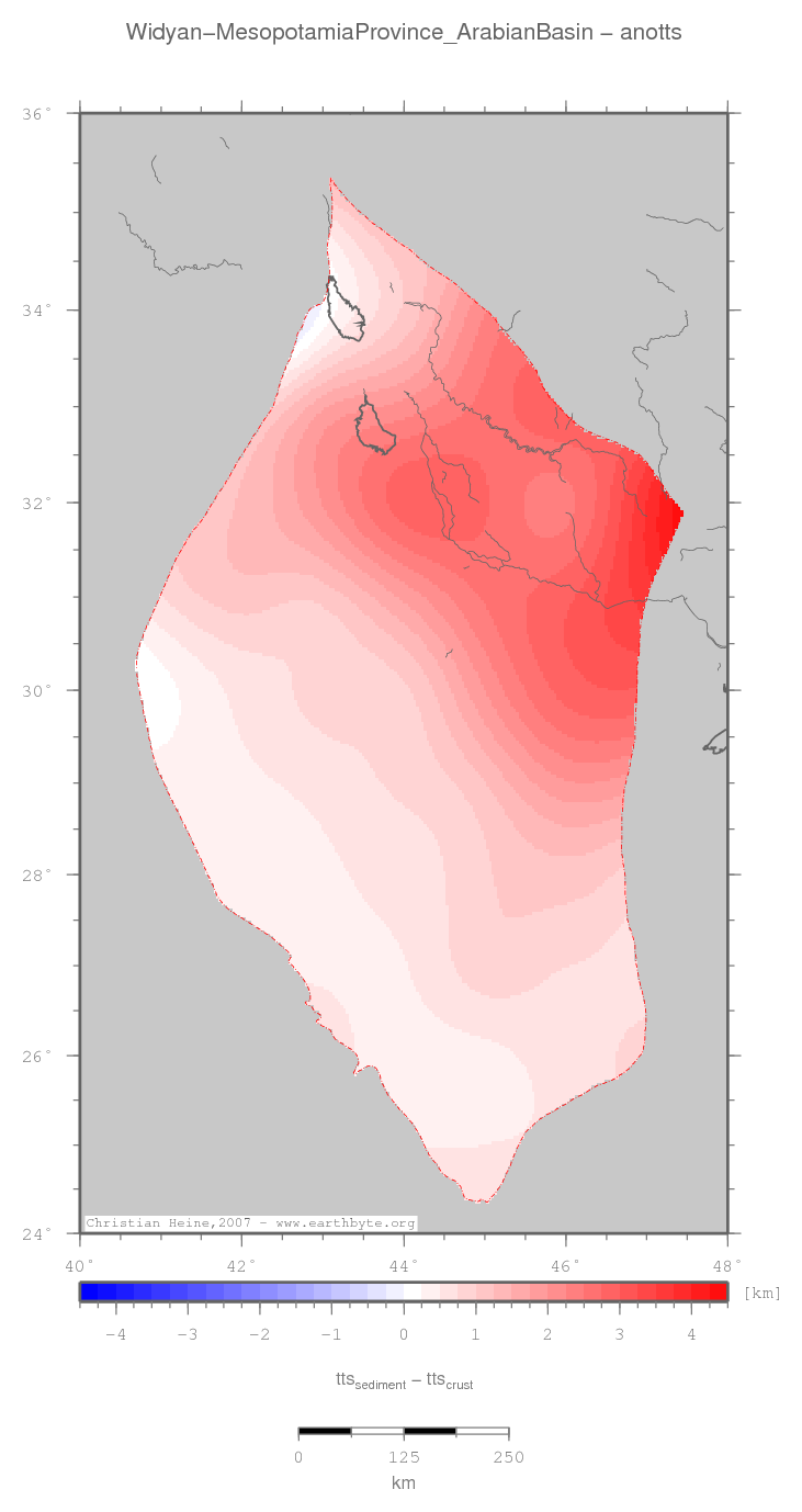 Widyan-Mesopotamia Province (Arabian Basin) location map