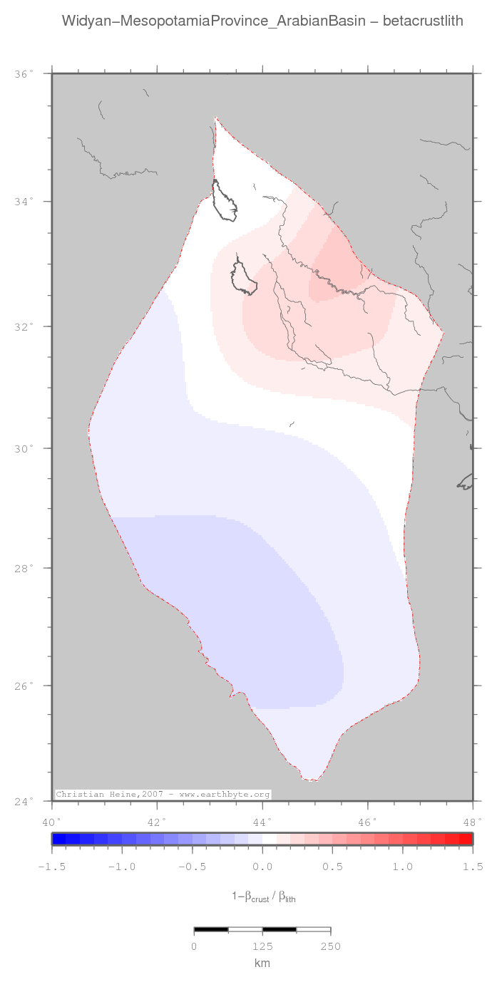 Widyan-Mesopotamia Province (Arabian Basin) location map