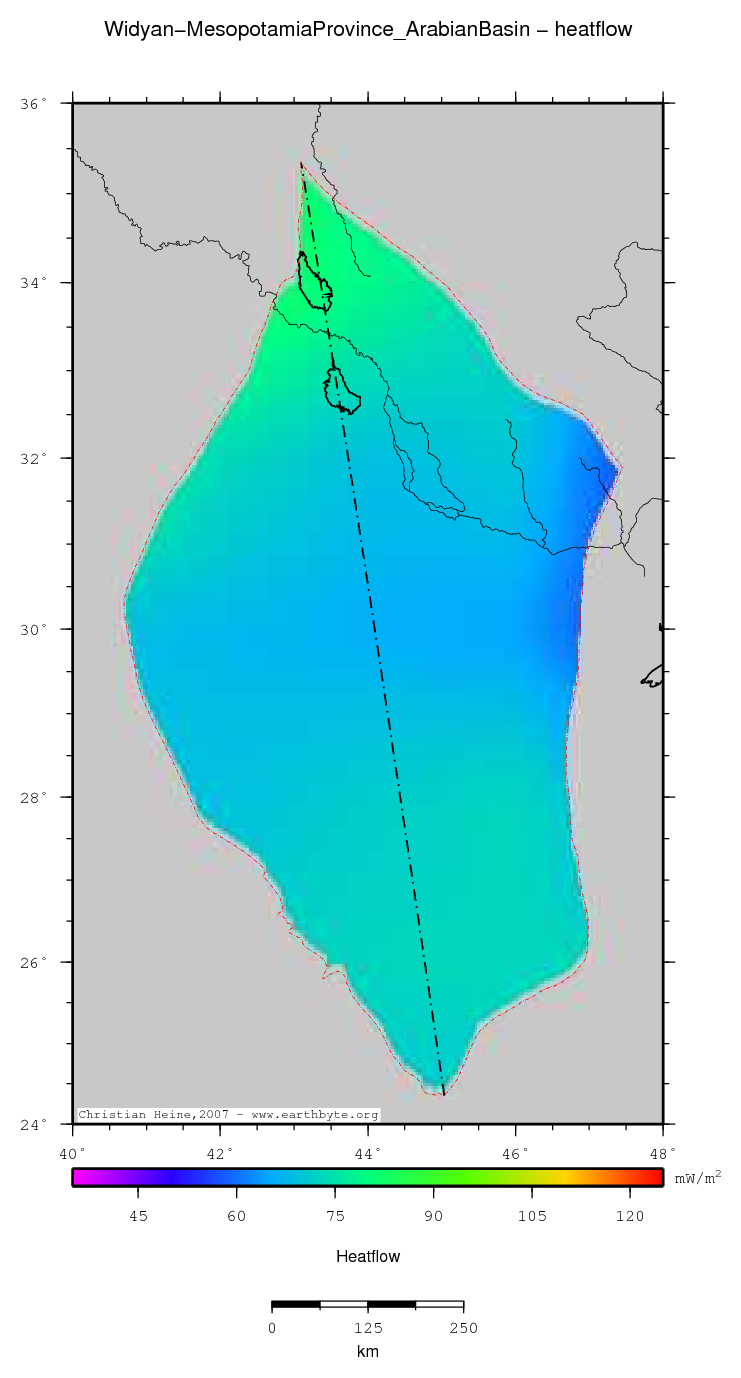 Widyan-Mesopotamia Province (Arabian Basin) location map