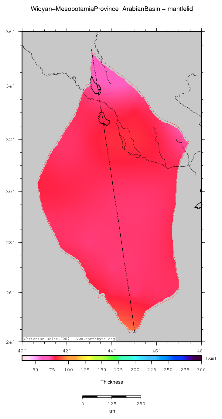 Widyan-Mesopotamia Province (Arabian Basin) location map