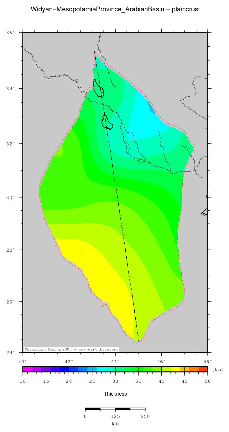 Widyan-Mesopotamia Province (Arabian Basin) location map