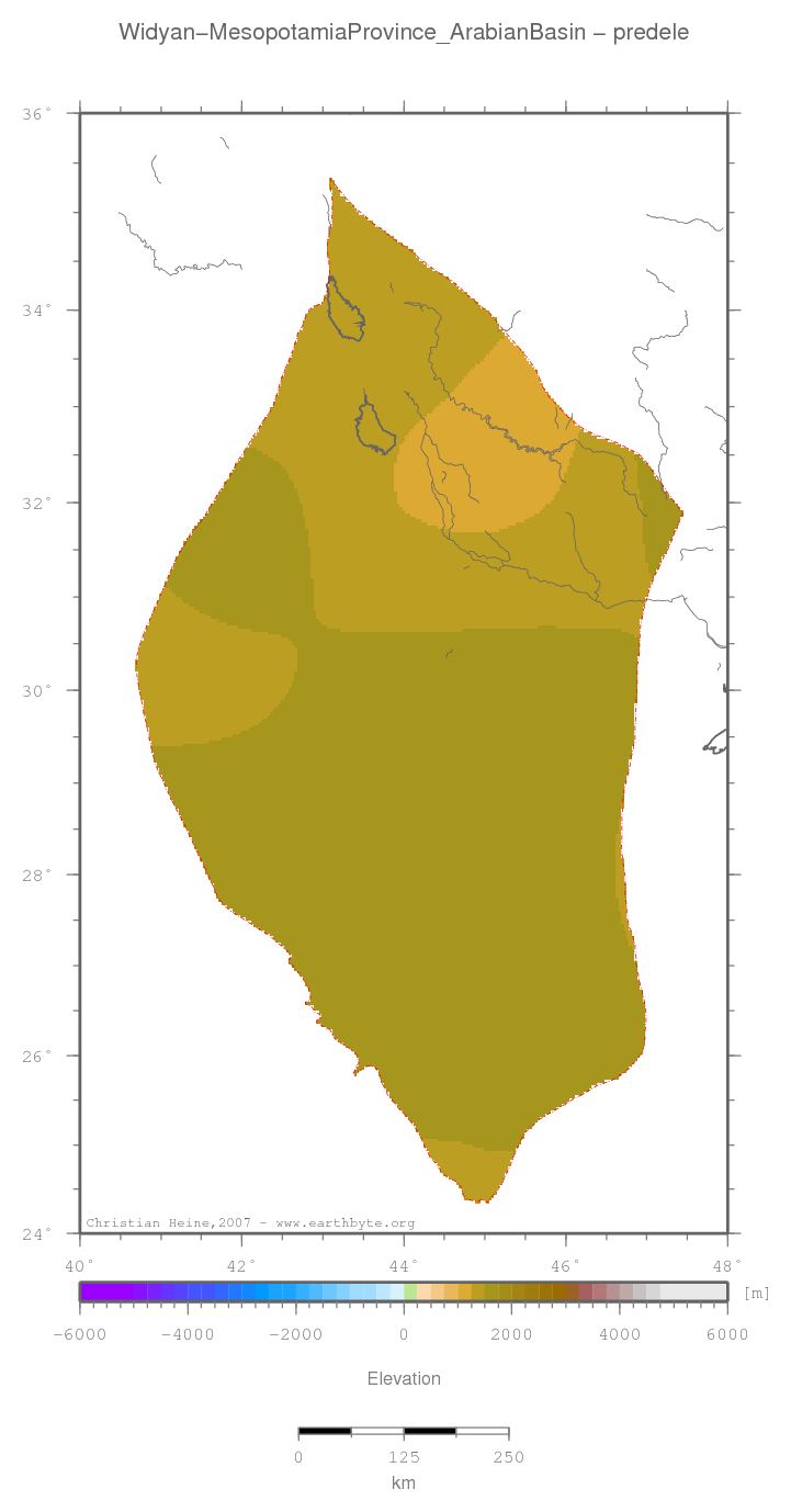 Widyan-Mesopotamia Province (Arabian Basin) location map