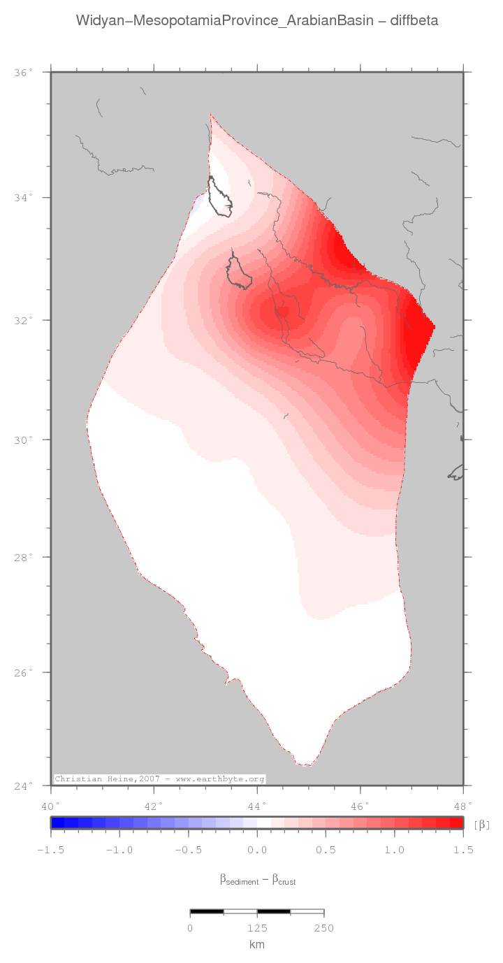 Widyan-Mesopotamia Province (Arabian Basin) location map