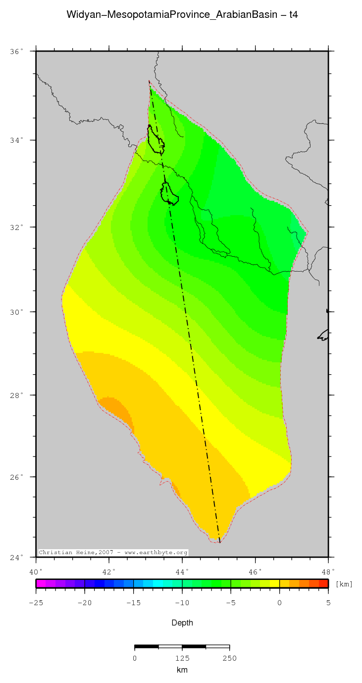 Widyan-Mesopotamia Province (Arabian Basin) location map