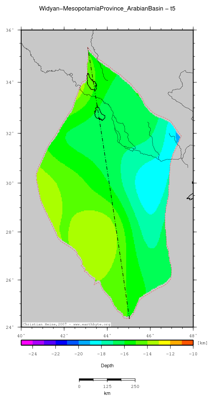 Widyan-Mesopotamia Province (Arabian Basin) location map