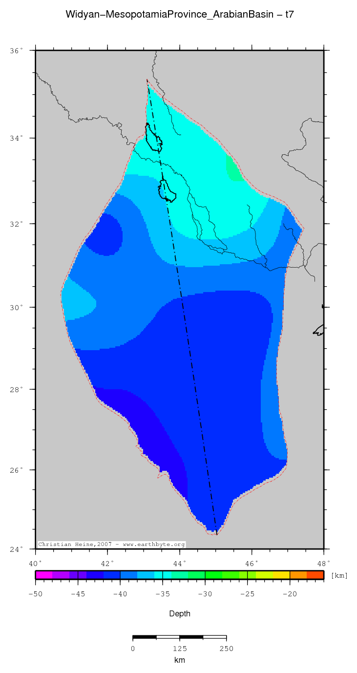 Widyan-Mesopotamia Province (Arabian Basin) location map