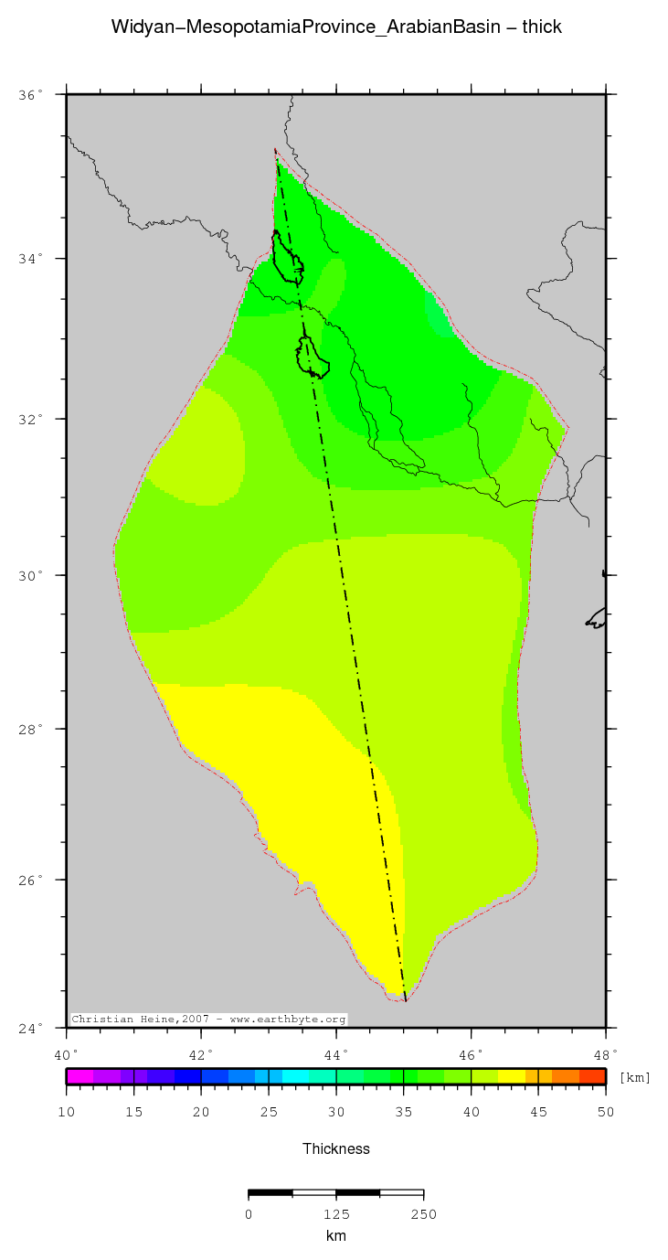 Widyan-Mesopotamia Province (Arabian Basin) location map