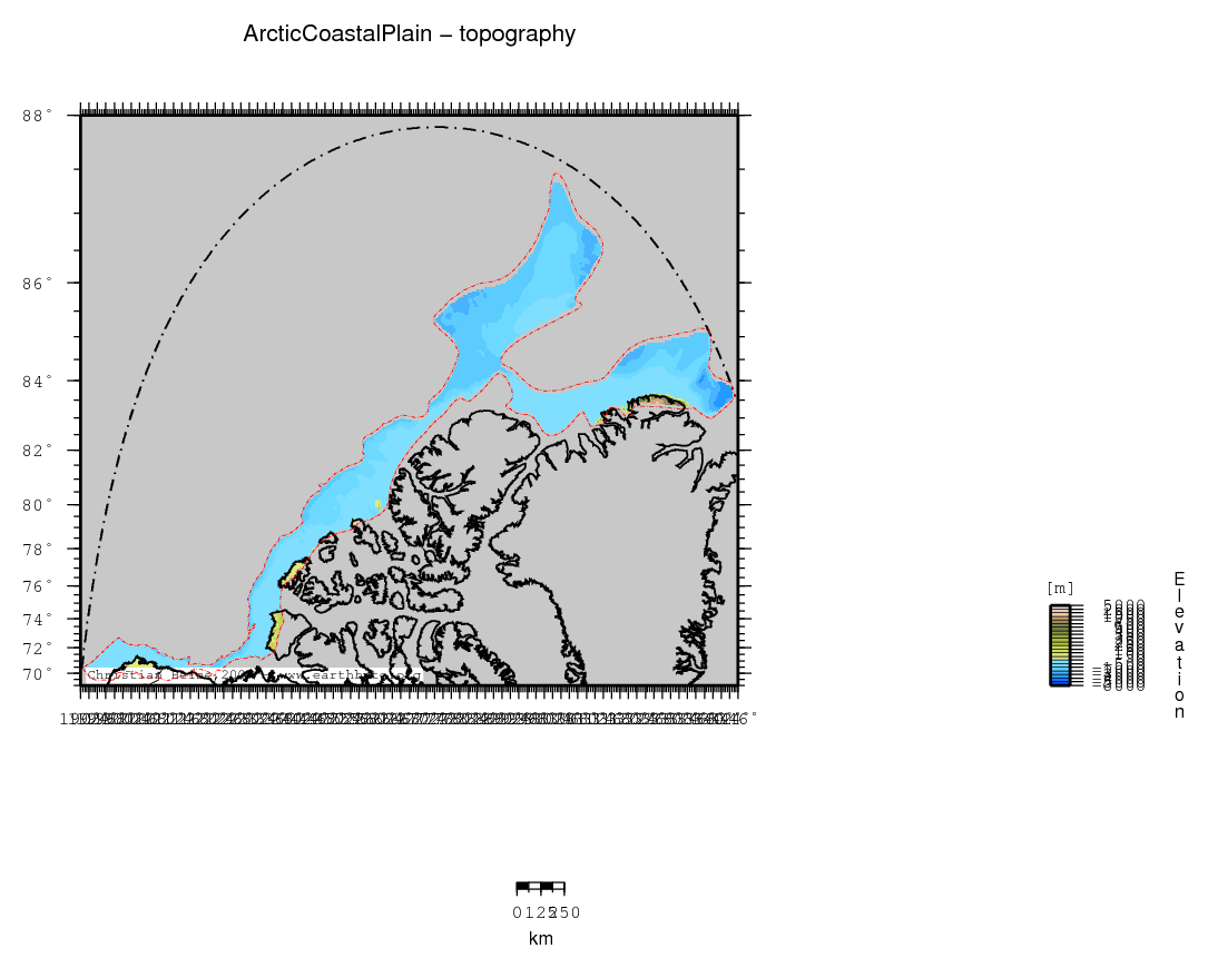 Arctic Coastal Plain location map