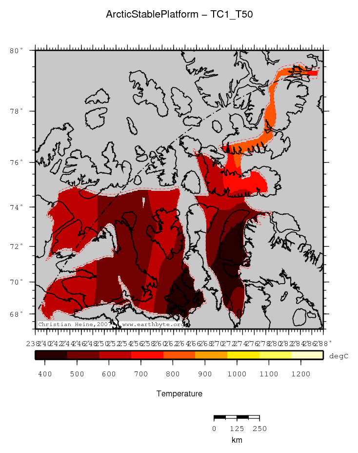 Arctic Stable Platform location map