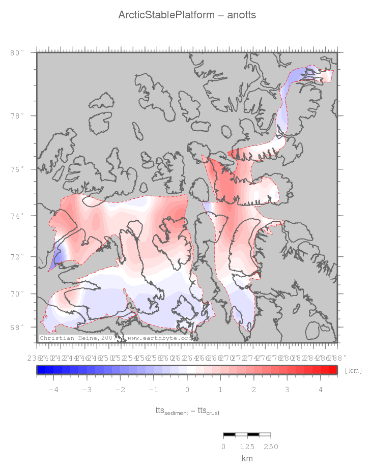 Arctic Stable Platform location map