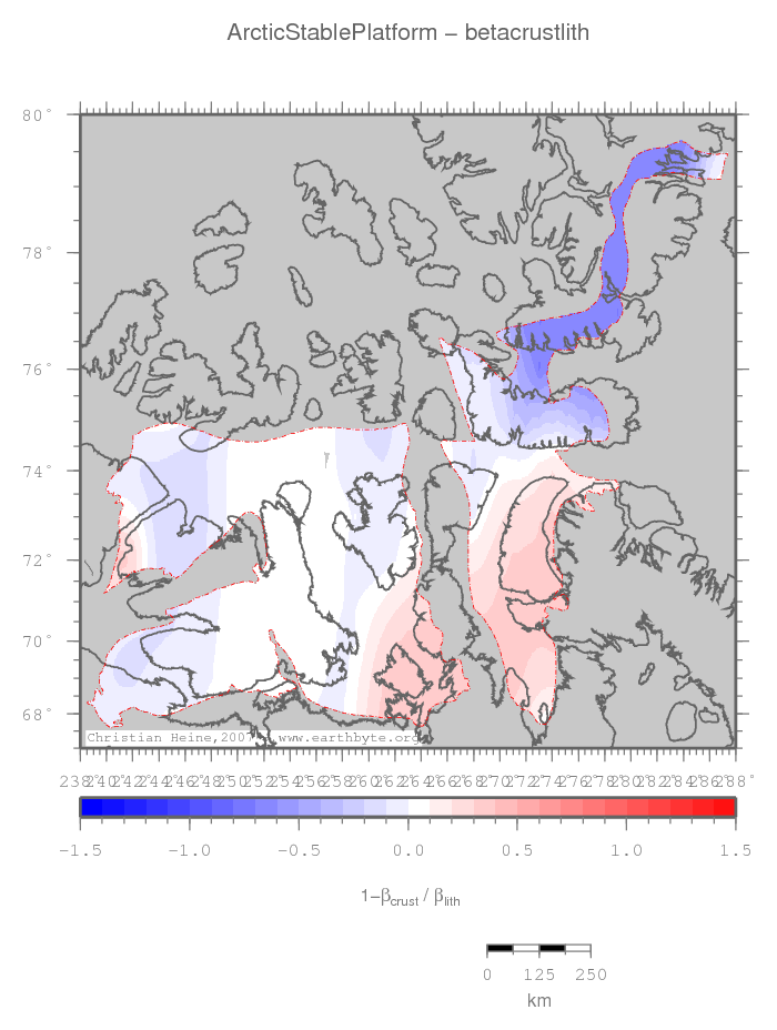 Arctic Stable Platform location map