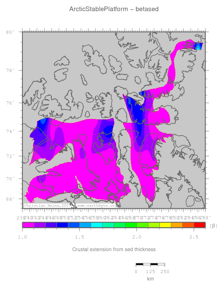 Arctic Stable Platform location map