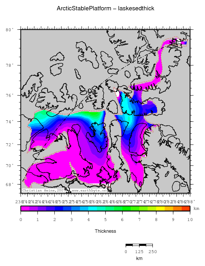 Arctic Stable Platform location map