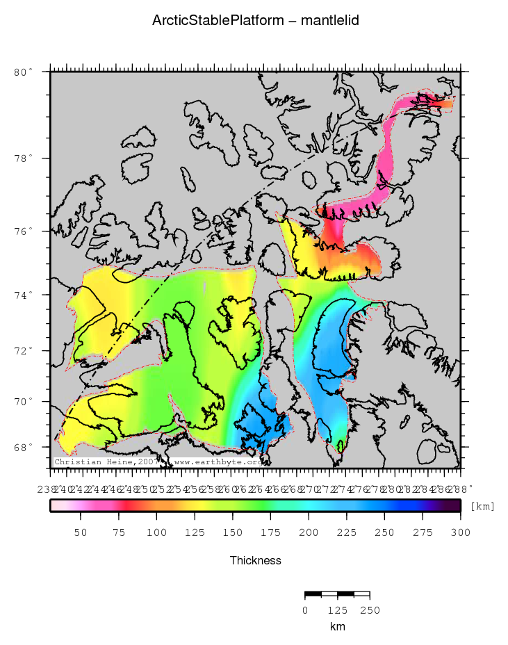 Arctic Stable Platform location map