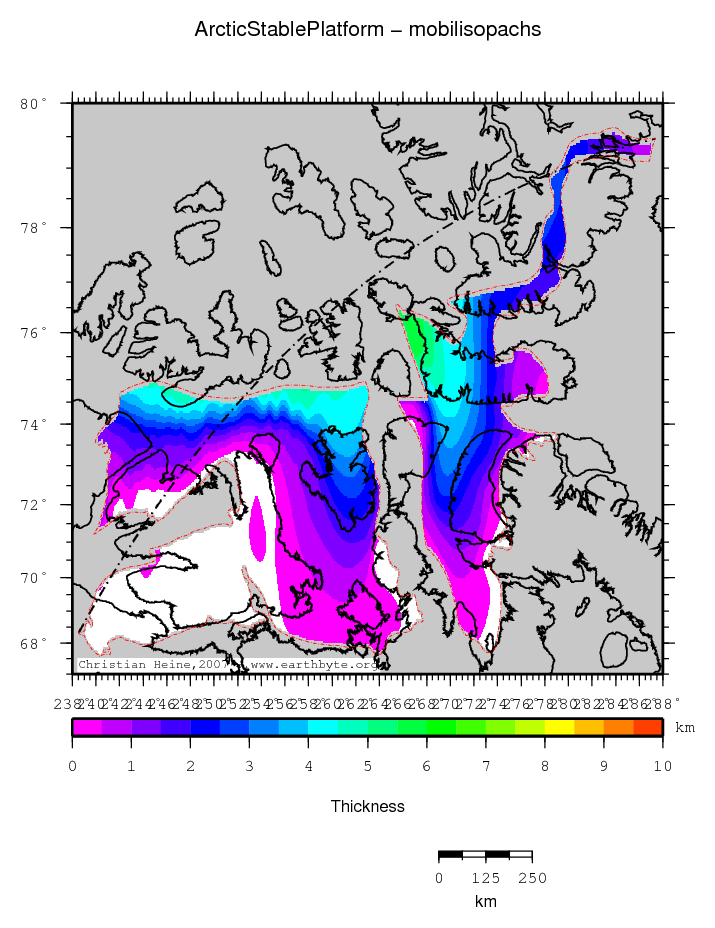 Arctic Stable Platform location map