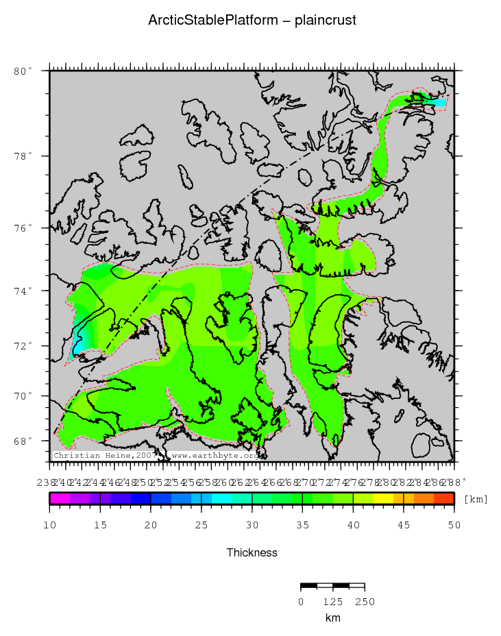 Arctic Stable Platform location map