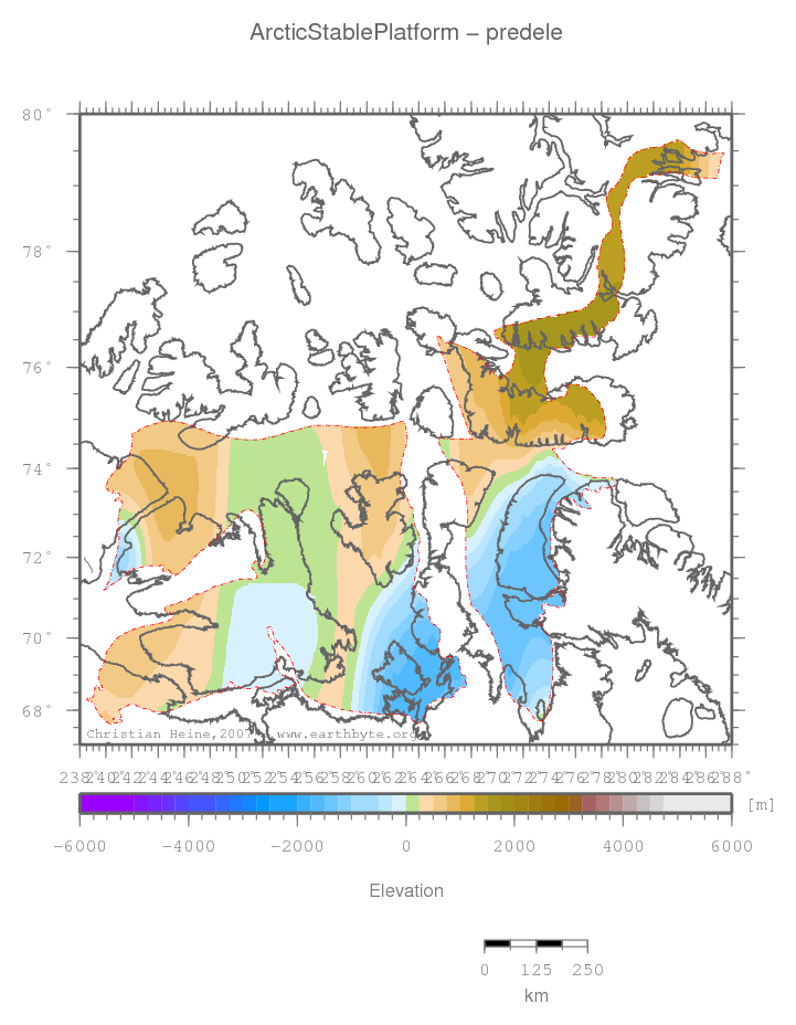 Arctic Stable Platform location map