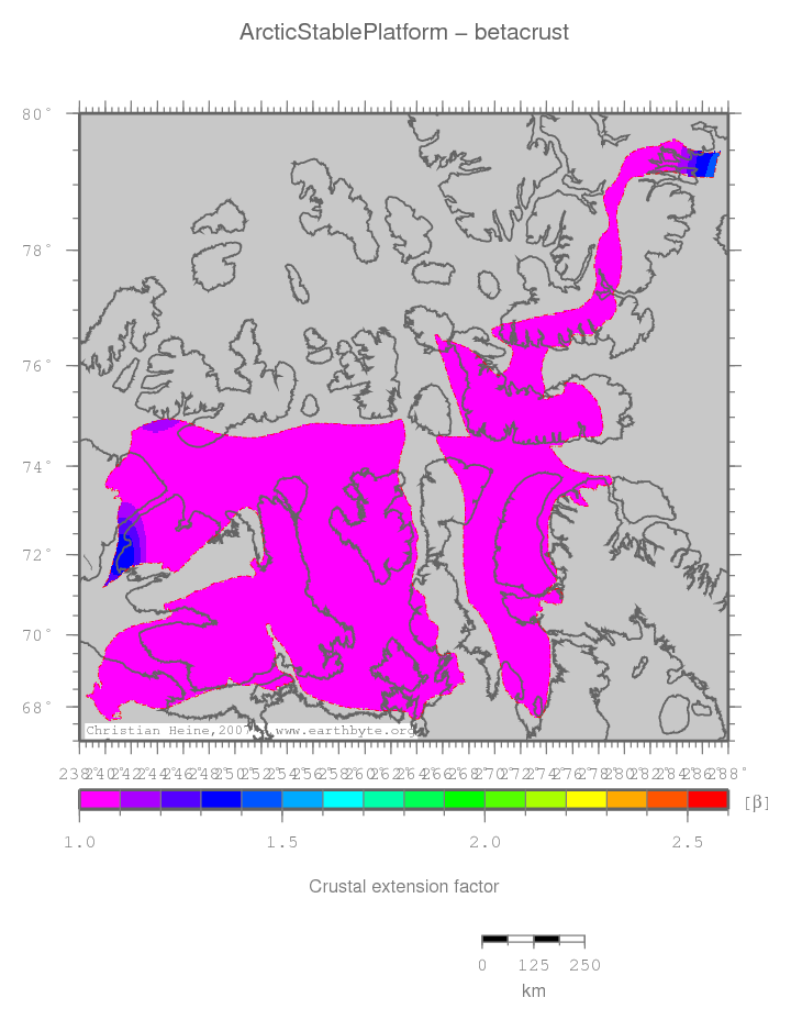 Arctic Stable Platform location map