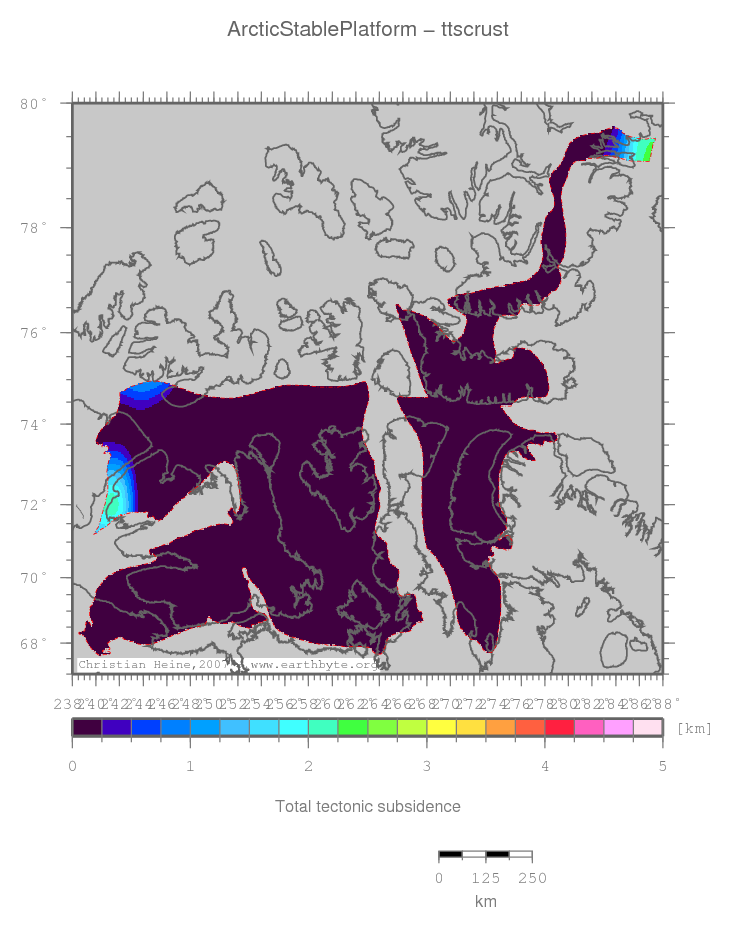 Arctic Stable Platform location map