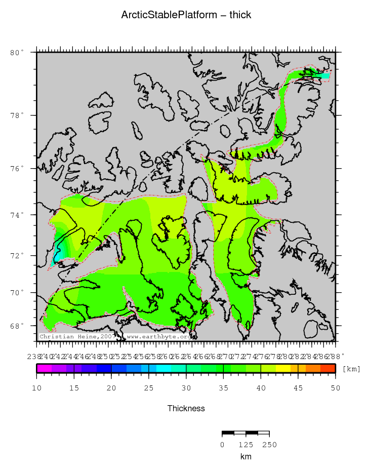 Arctic Stable Platform location map