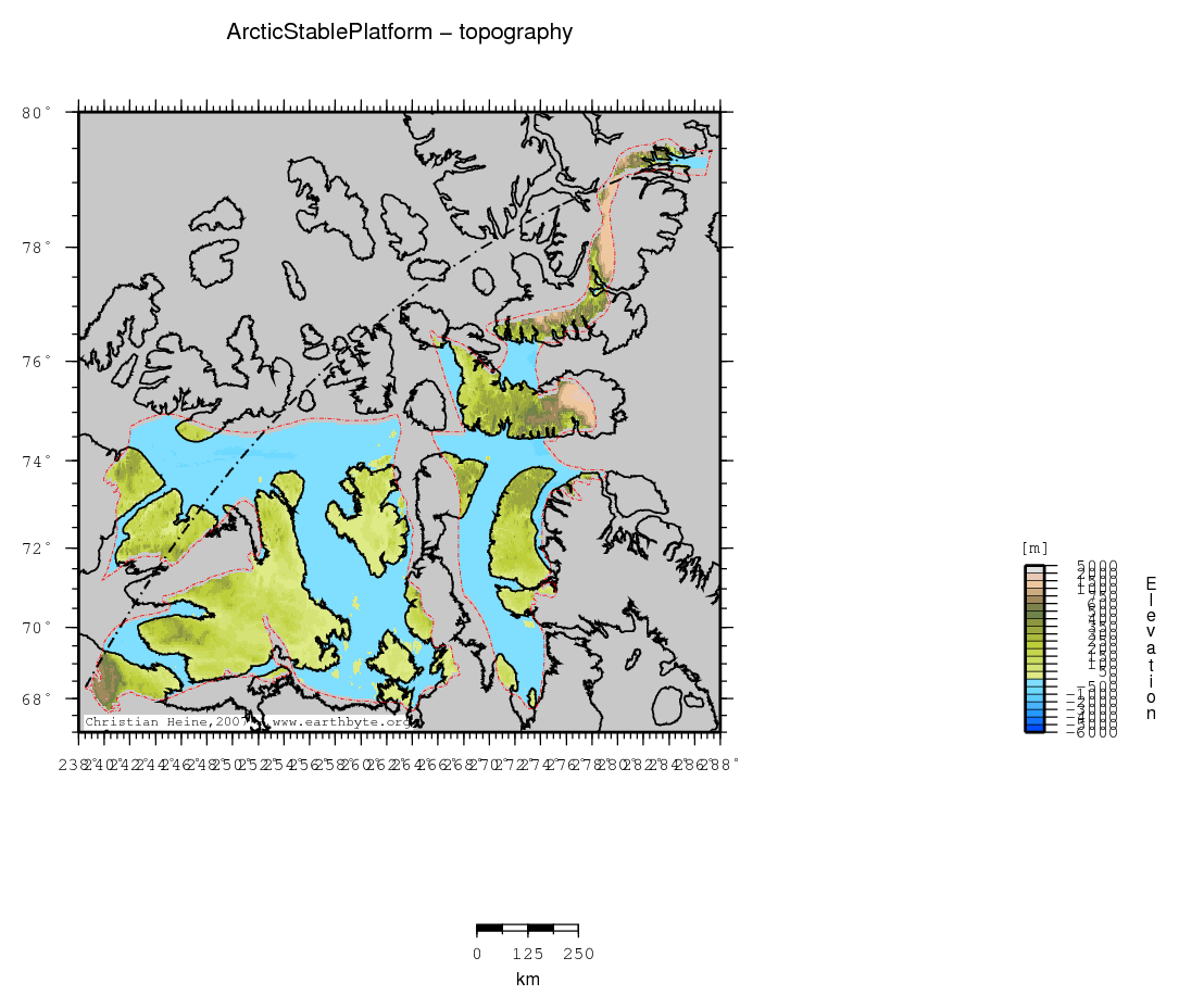 Arctic Stable Platform location map