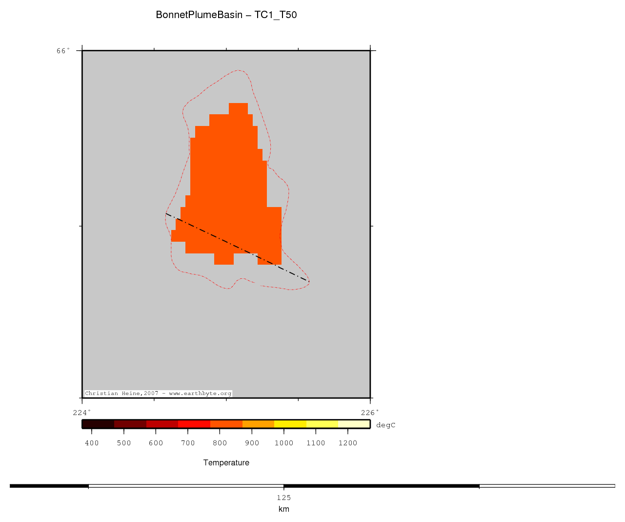 Bonnet Plume Basin location map