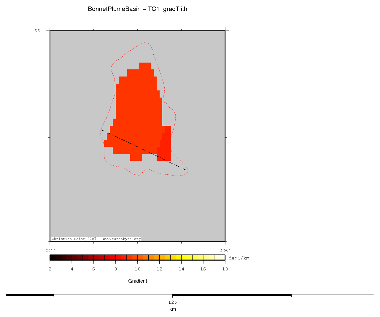 Bonnet Plume Basin location map