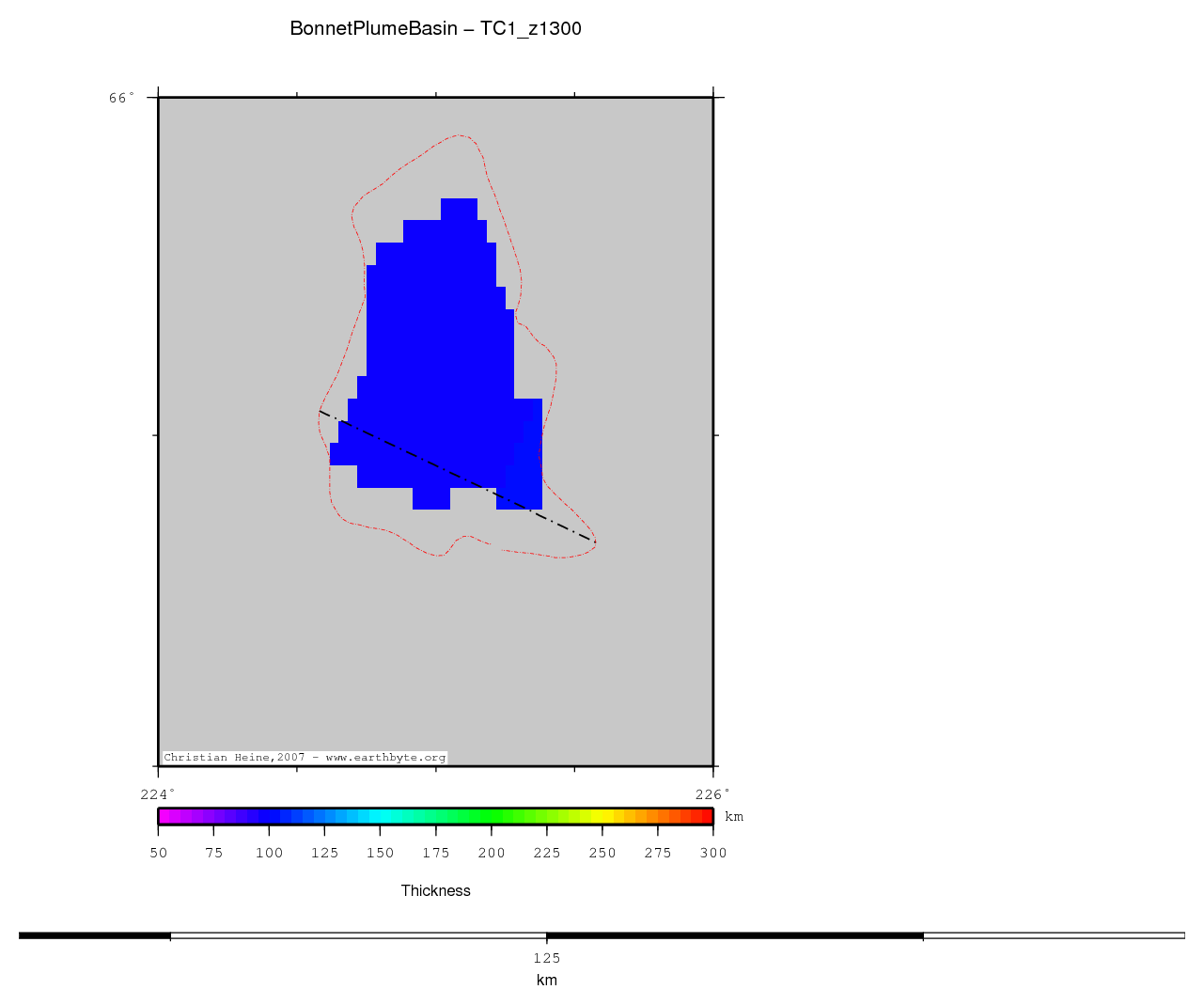 Bonnet Plume Basin location map