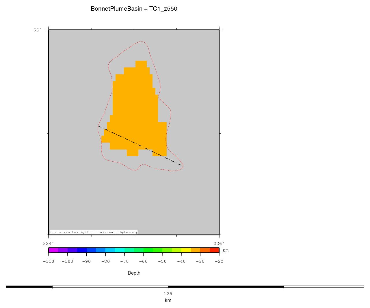 Bonnet Plume Basin location map