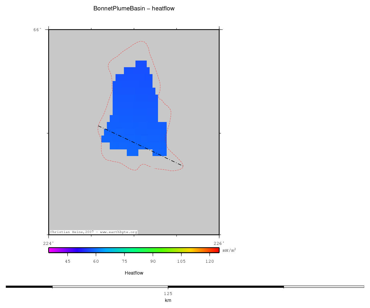 Bonnet Plume Basin location map