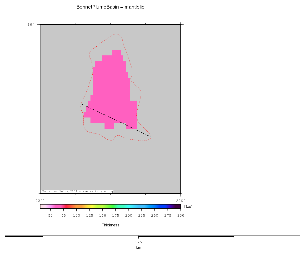 Bonnet Plume Basin location map