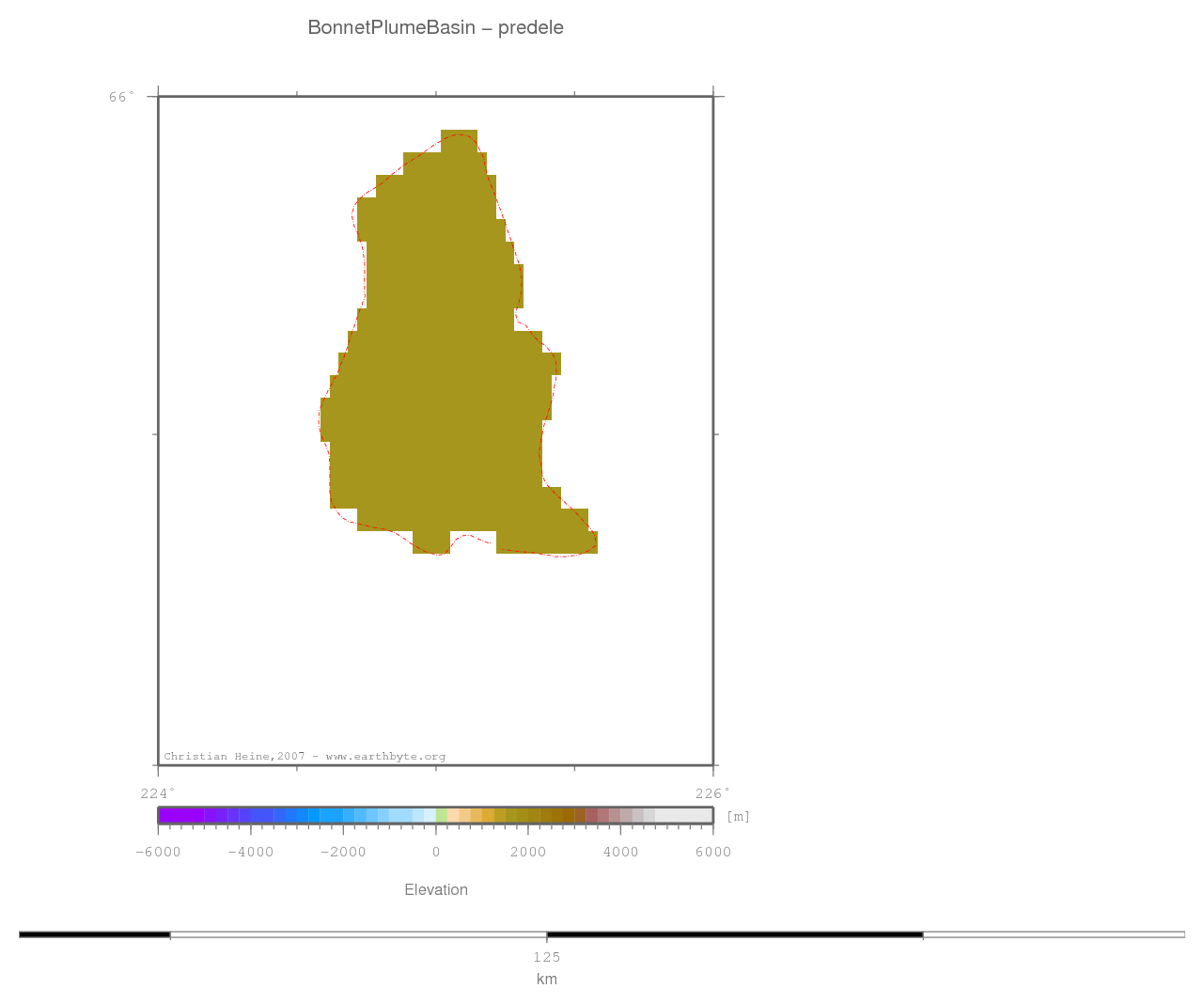 Bonnet Plume Basin location map