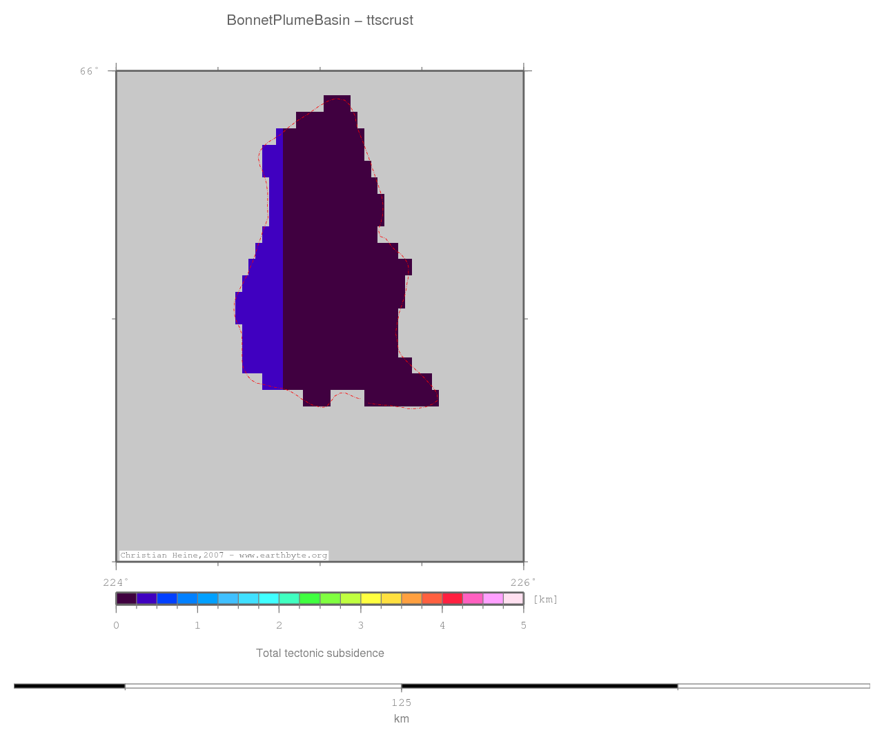 Bonnet Plume Basin location map