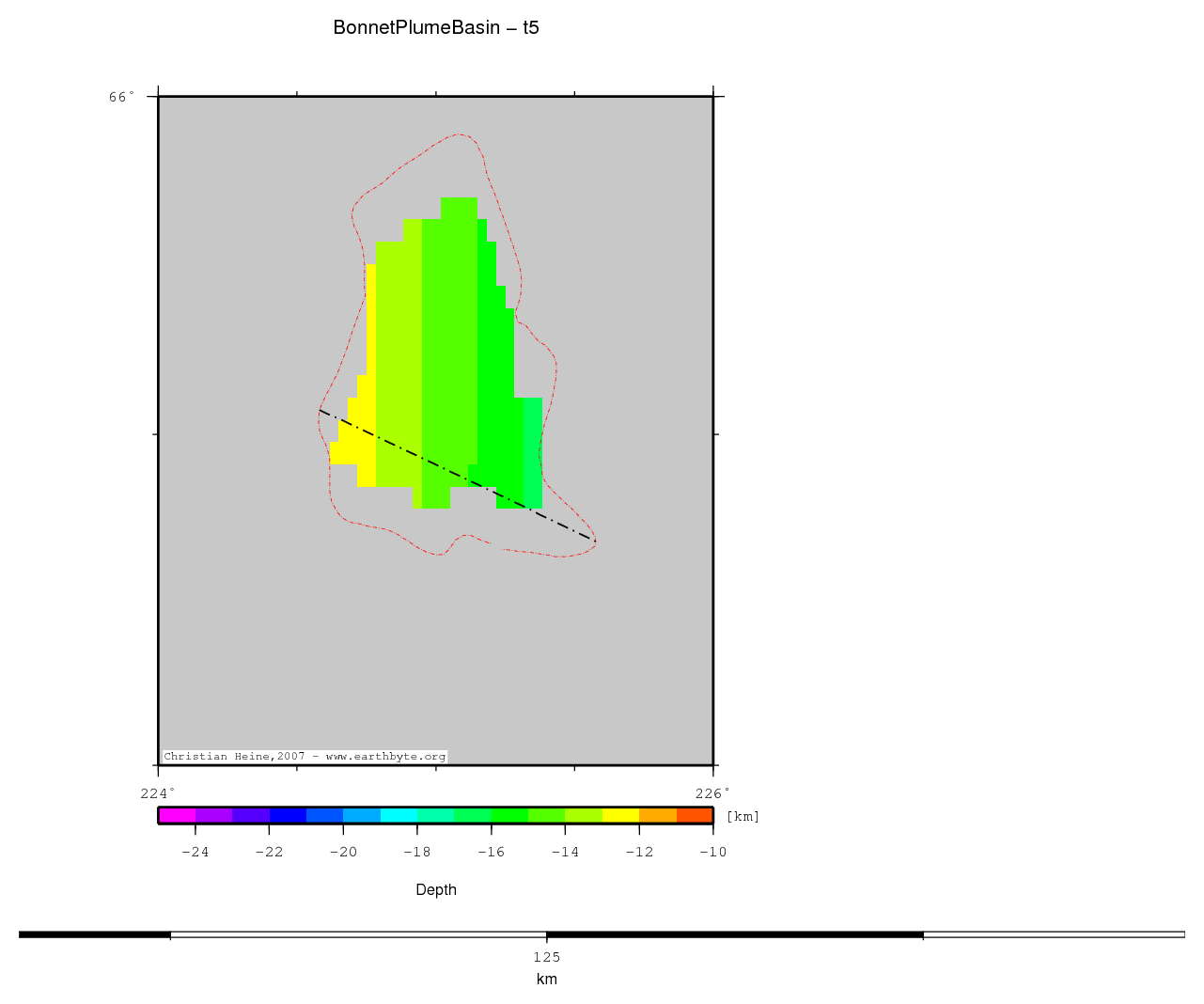 Bonnet Plume Basin location map