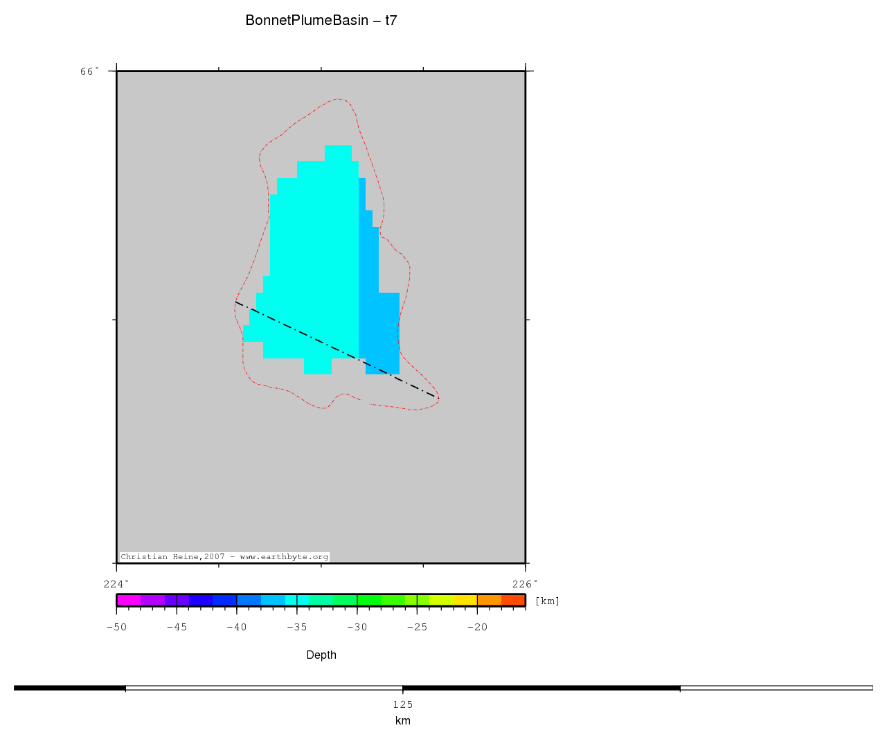 Bonnet Plume Basin location map