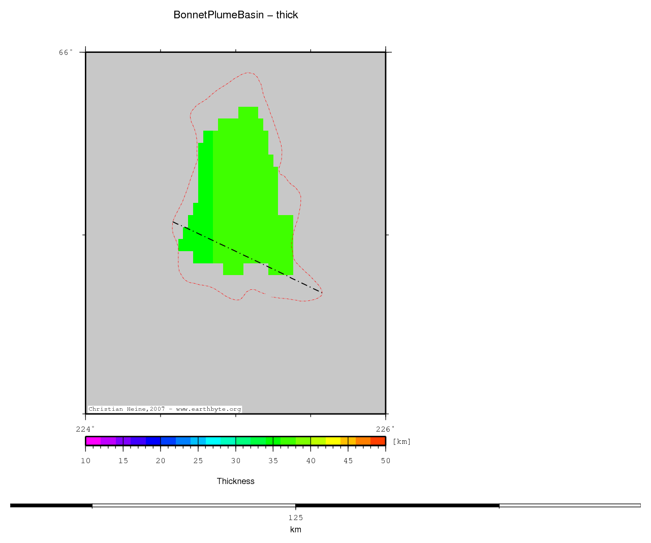 Bonnet Plume Basin location map