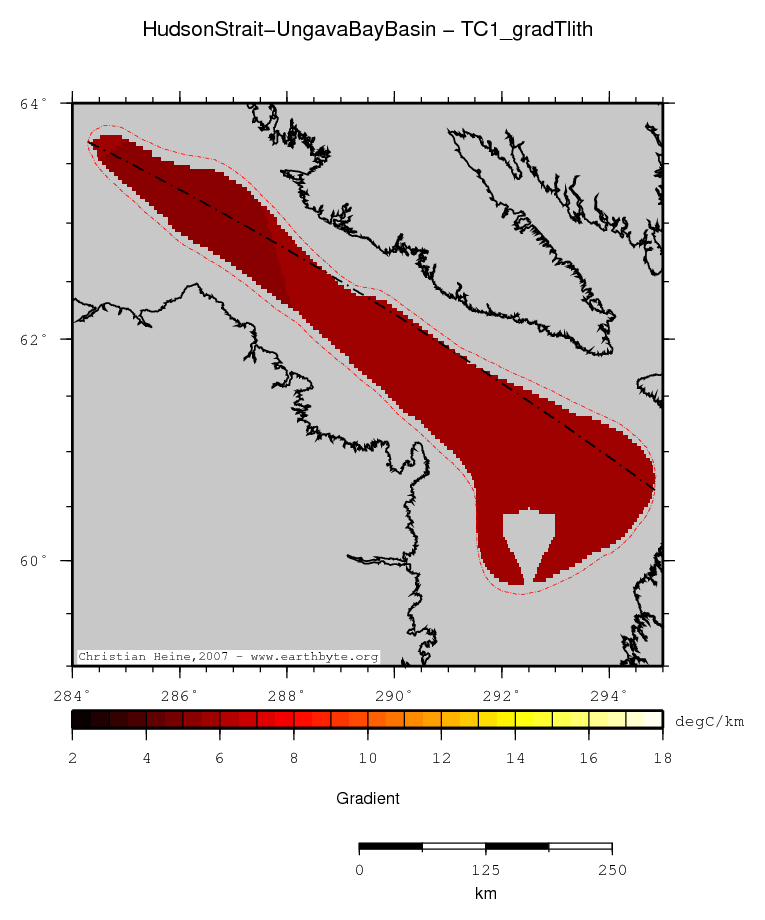 Hudson Strait - Ungava Bay Basin location map