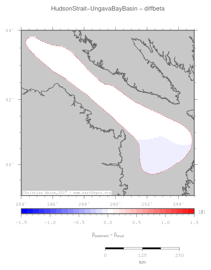 Hudson Strait - Ungava Bay Basin location map