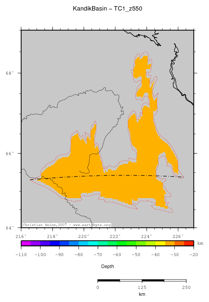 Kandik Basin location map