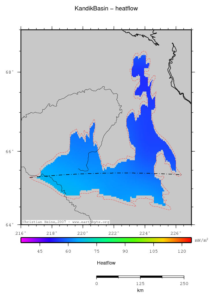 Kandik Basin location map