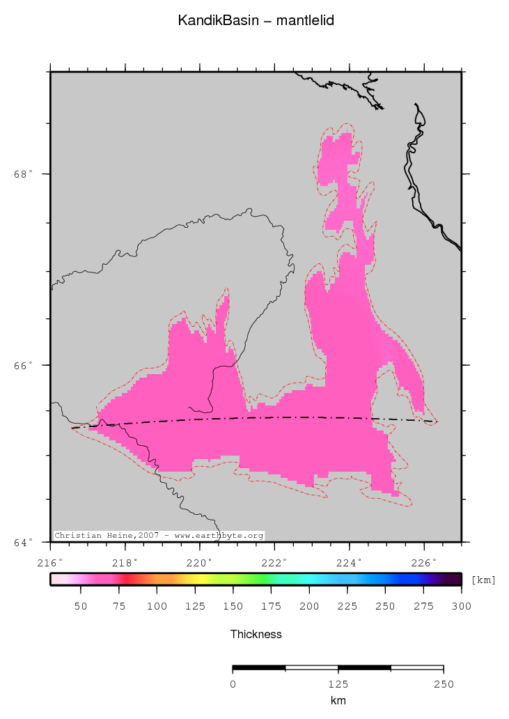 Kandik Basin location map