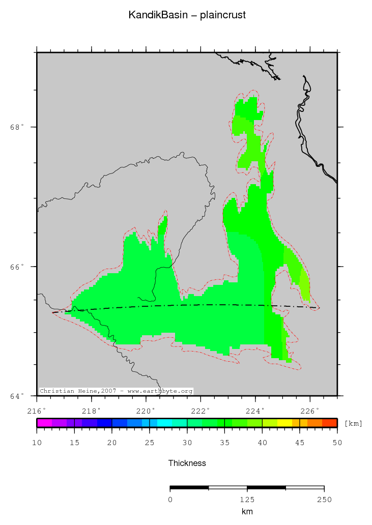 Kandik Basin location map