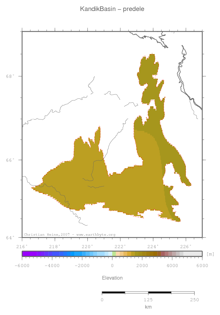 Kandik Basin location map