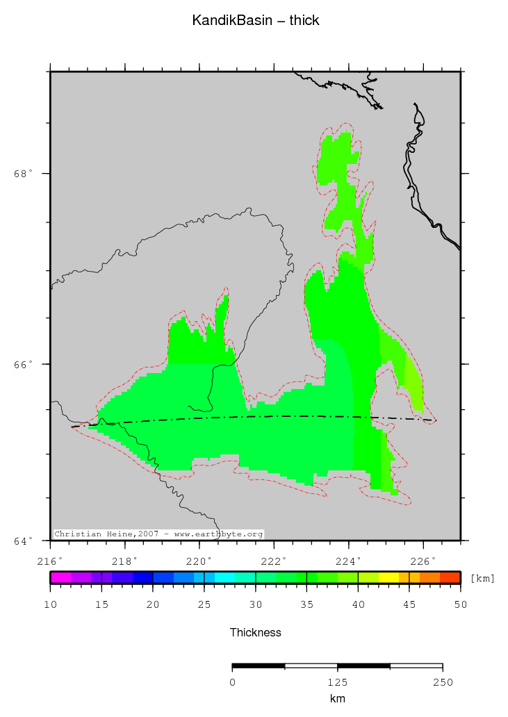 Kandik Basin location map