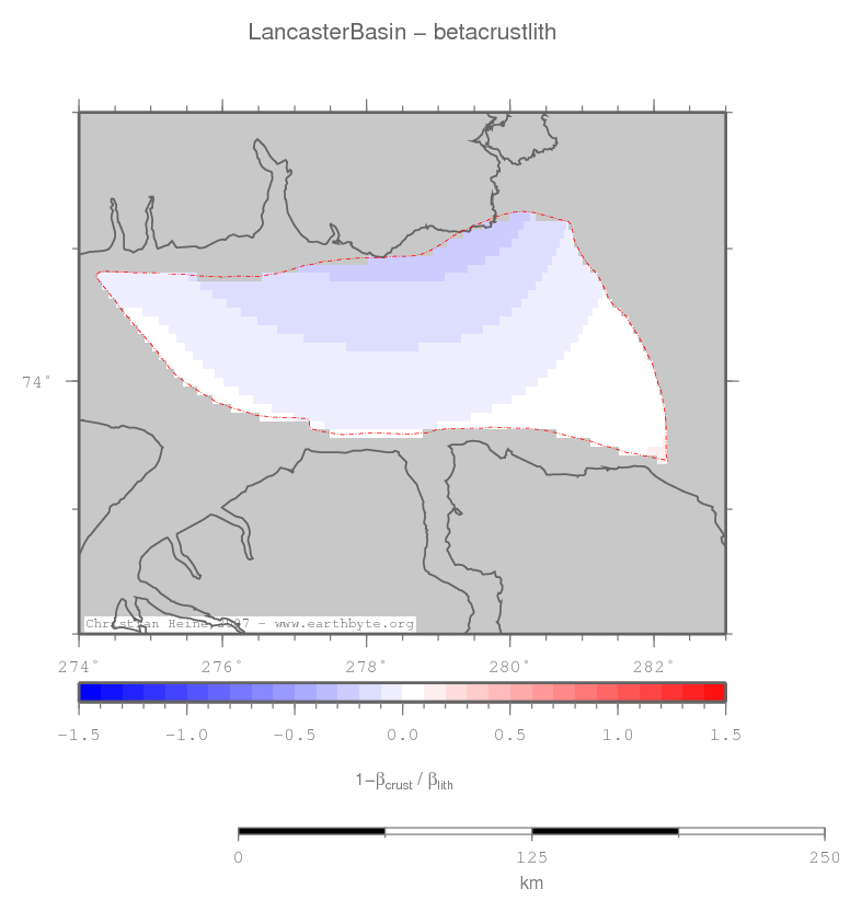 Lancaster Basin location map