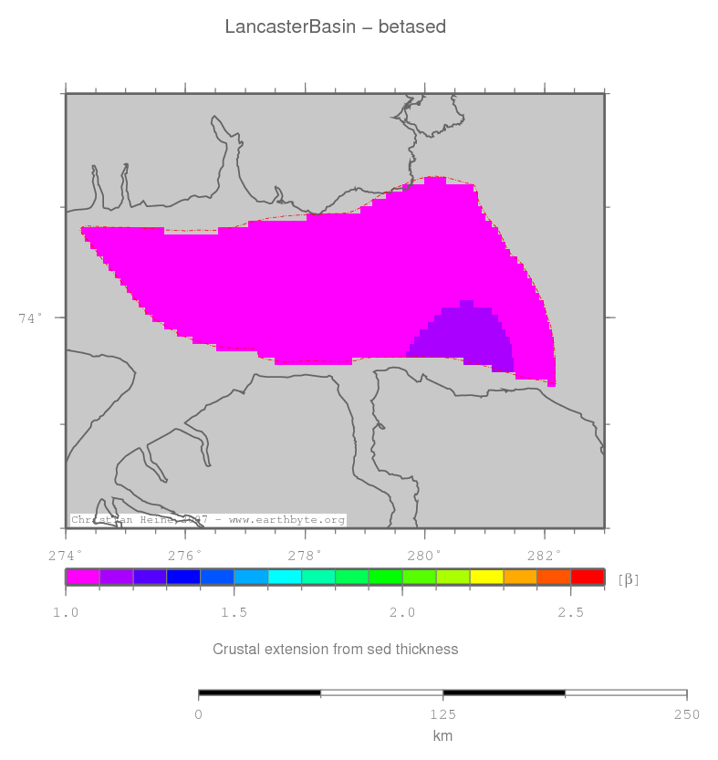 Lancaster Basin location map