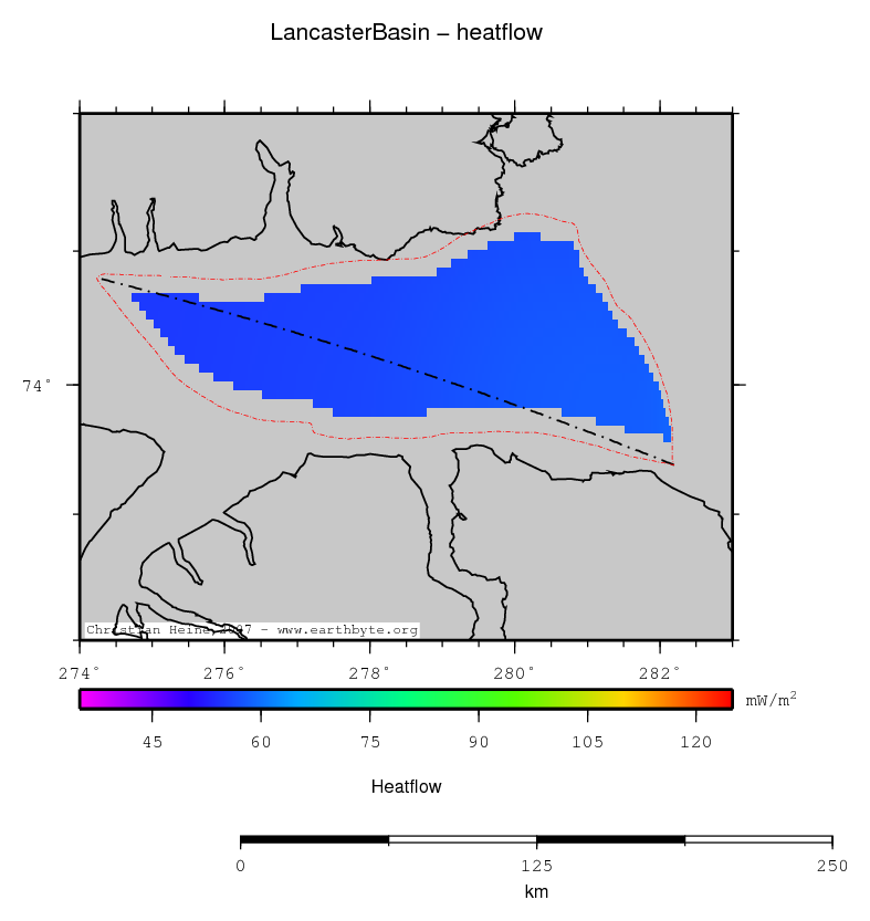 Lancaster Basin location map