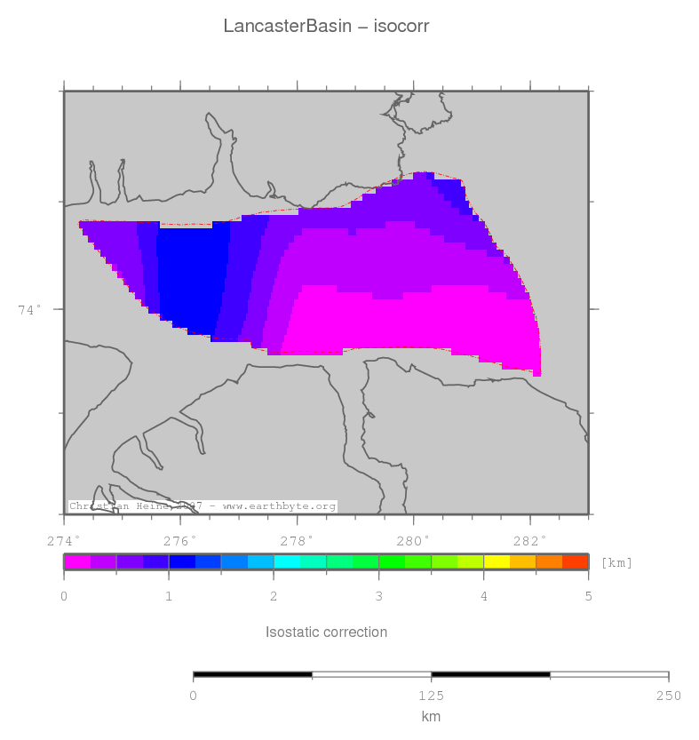 Lancaster Basin location map