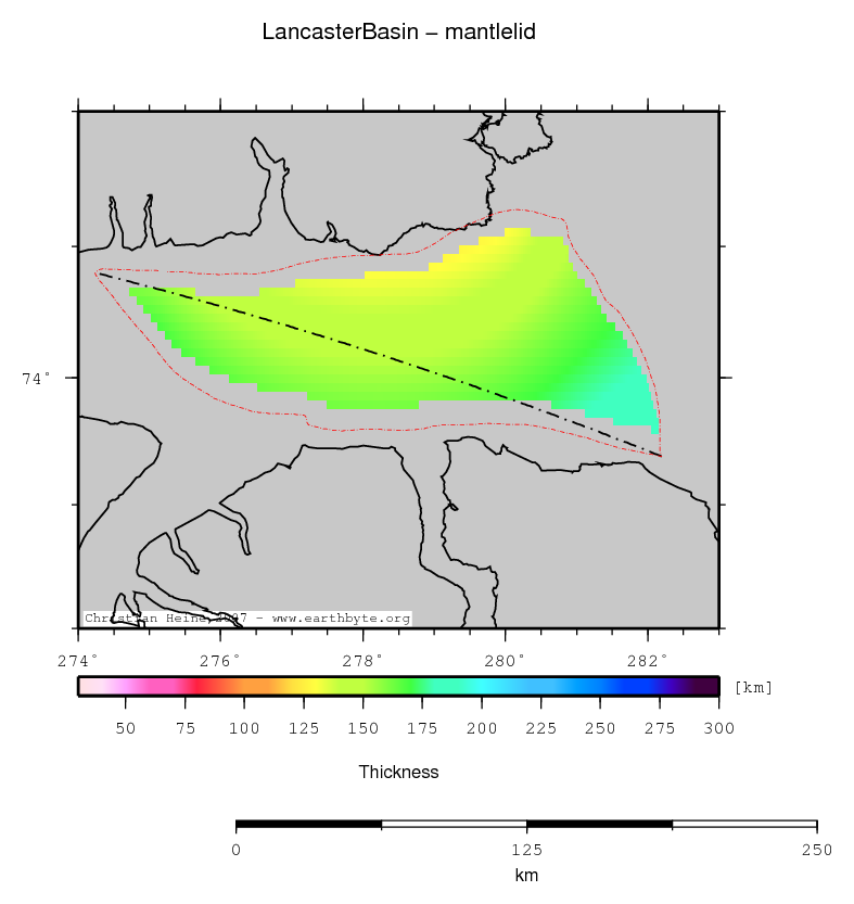 Lancaster Basin location map