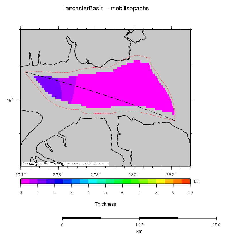 Lancaster Basin location map